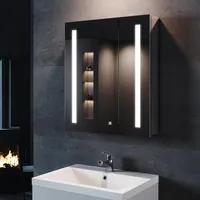 Sonni Spiegelschrank Bad 60 ×70 cm Badezimmer Spiegelschrank mit