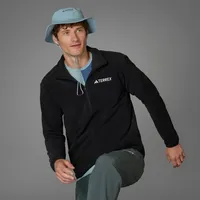 Adidas Multi Essentials Fleece Mit Halbem Reißverschluss - Black