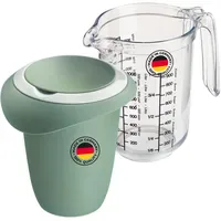 Westmark Quirltopf mit Deckel 315122E9 mint-grün/weiß