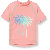 Playshoes UV-Schutz Shirt Unisex Kinder Schwimmshirt Badebekleidung, Palmen Koralle,