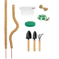 Relaxdays 2er Set, 65 cm lang, Monstera Pflanzenstäbe, 16-tlg.