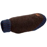 Hunter Hundepullover Odense 80 mit Mütze (Set), braun/blau