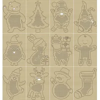 Buntpapierfabrik Ludwig Bähr Ludwig Bähr Bastelfilz Kreuzstich-Bastelset Weihnachten 250