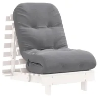 VidaXL Futon Schlafsofa mit Matratze Weiß