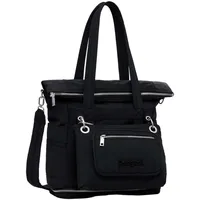 DESIGUAL Nylon Backpack Big Schwarz