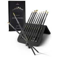 Lieberge Acrylpinselset 9 St. schwarz