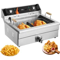Vevor kommerzielle Fritteuse, 2250 W elektrische Fritteuse mit Korb,
