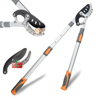 AIRAJ Teleskop AMBOSS-Astschere 70-103CM,Mit Ersatzklingen,Schneidet Äste,Dicker als 50MM Sind,Sechsfach