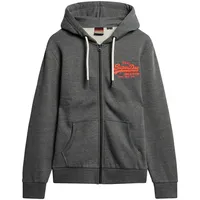 Superdry Neon Vl Graphic Reißverschlusspullover Storm Grey Heather S
