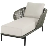 Hartman Hartman, Arezzo Loungeliege Aluminium/Rope - Schwarz