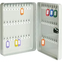 Alco Schlüsselschrank Stahlblech 280x80x370mm für 60 Schlüssel lichtgrau