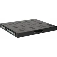 Equip Fachboden variabel für Serverschränke, 1U sw, Serverschrank Zubehör,