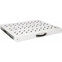 Equip Fachboden variabel für Serverschränke, 1U gr, Serverschrank Zubehör,