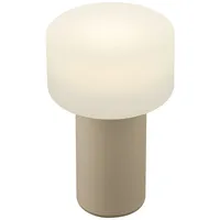 Hell LED-Akku-Tischleuchte Tiny-B, sandfarben, Höhe 13 cm, IP54