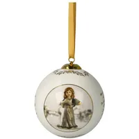 GOEBEL Weihnachtsbaumkugel Jahreskugel 2024 Walnuss JF 2024 | Gr.:
