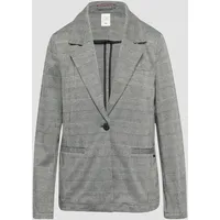 QS Indoor-Blazer langarm in grau|schwarz, 36