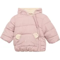 S.Oliver Wattierte Jacke mit Fleece-Futter und Bären-Motiv zartrosa 80