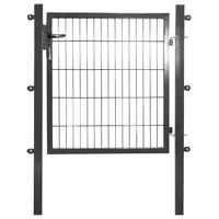 PEDDY SHIELD Gartentor 100 x 100 cm Grau/Stahl