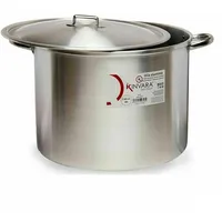 Kinvara Kochtopf mit Deckel Silberfarben Aluminium 53 x 34
