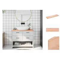 VidaXL Waschtischplatte Hellbraun 100x30x2 cm Massivholz Behandelt