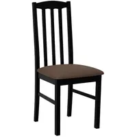 Mirjan24 Stuhl, Schwarz, Braun, Holz, Buche, 1-Sitzer, 43x90x48 cm,