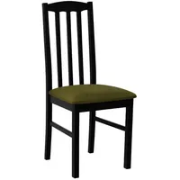 Mirjan24 Stuhl, Schwarz, Grün, Holz, Buche, 1-Sitzer, 43x90x48 cm,