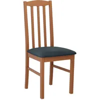 Mirjan24 Stuhl, Eiche, Blaugrau, Holz, Buche, 1-Sitzer, 43x90x48 cm,