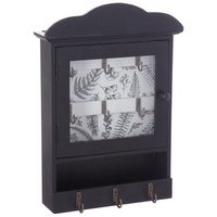 Atmosphera Créateur d'intérieur Schlüsselschrank, Aufbewahrungsbox aus Holz, Vintage, schwarz