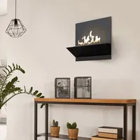 Kratki Wandkamin BESTA schwarz