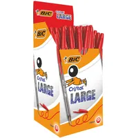 BIC Cristal Large Strichfarbe: rot 50 Stück