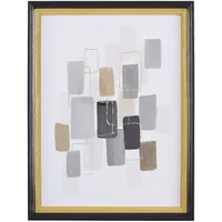 Beliani Wandbild mit Rahmen AREZA Abstraktes Muster 30 x