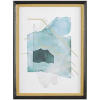 Beliani Wandbild mit Rahmen TOUBA Abstraktes Muster 30 x