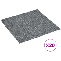 VidaXL PVC-Fliesen Selbstklebend 20 Stk. 1,86 m2 Grau