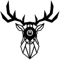 Opviq D1124 55 x 12 x 55 cm schwarz