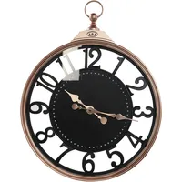 Beliani Wanduhr ALLOZA 44 cm Schwarz