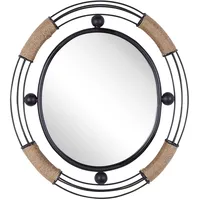 Beliani Wandspiegel, MOULINS 50 cm 55 cm Metall Oval,