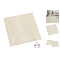 VidaXL Laminat PVC-Fliesen Selbstklebend 20 Stk 1,86 m2 Beige