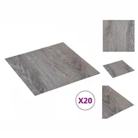 VidaXL PVC-Fliesen Selbstklebend 20 Stk. 1,86 m2 Hellbraun