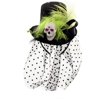 F.I.G. GmbH Haarreif mit Totenkopfhut & Federn Damen onesize