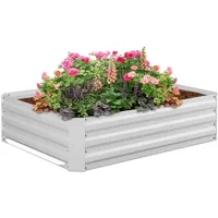 Relaxdays Hochbeet 120 x 30 x 90 cm Weiß