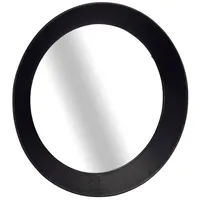 Gift Decor Wandspiegel Glas Schwarz Metall 80 x 7,5