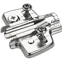 Hettich Möbel-Kreuzmontageplatte 9075070 vernickelt
