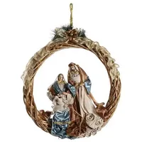 DKD Home Decor Weihnachtskrippe DKD Home Decor Blau Gold
