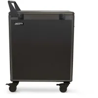 Dicota Charging Trolley 20 Tablets/Ultrabooks EU version, Notebookwagen, Schwarz