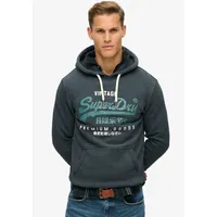 Superdry Duo Vintage Logo Kapuzenpullover Jet Black M
