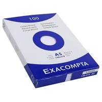 Exacompta Karteikarten A5 blanco weiss 100St