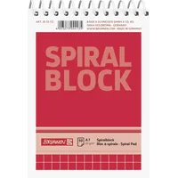 Brunnen Spiralnotizblock A7 kariert 50 Blatt,