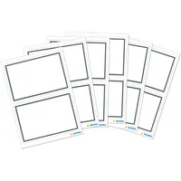 Herma Buchetiketten neutral, 82x55mm, mehrfarbig, 6 Blatt 12 Etiketten)