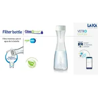 Laica - Instant-Filterflasche aus Glas, 1,1 Liter Fassungsvermögen