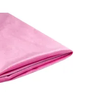Beliani Bettrahmenbezug Samtstoff 90 x 200 cm Fuchsia